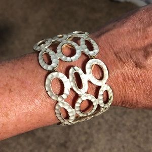 STUNNING silver 3 layer bracelet never worn